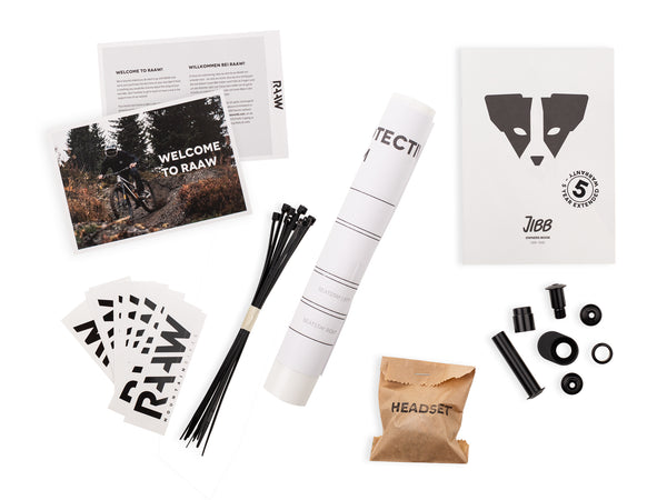 Jibb V1 Frame Kit Raw & Black