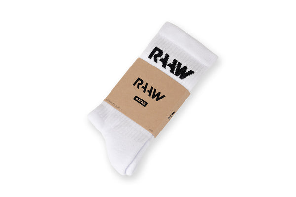 RAAW Casual Socks White