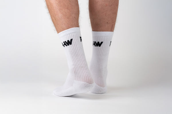 RAAW Casual Socks White